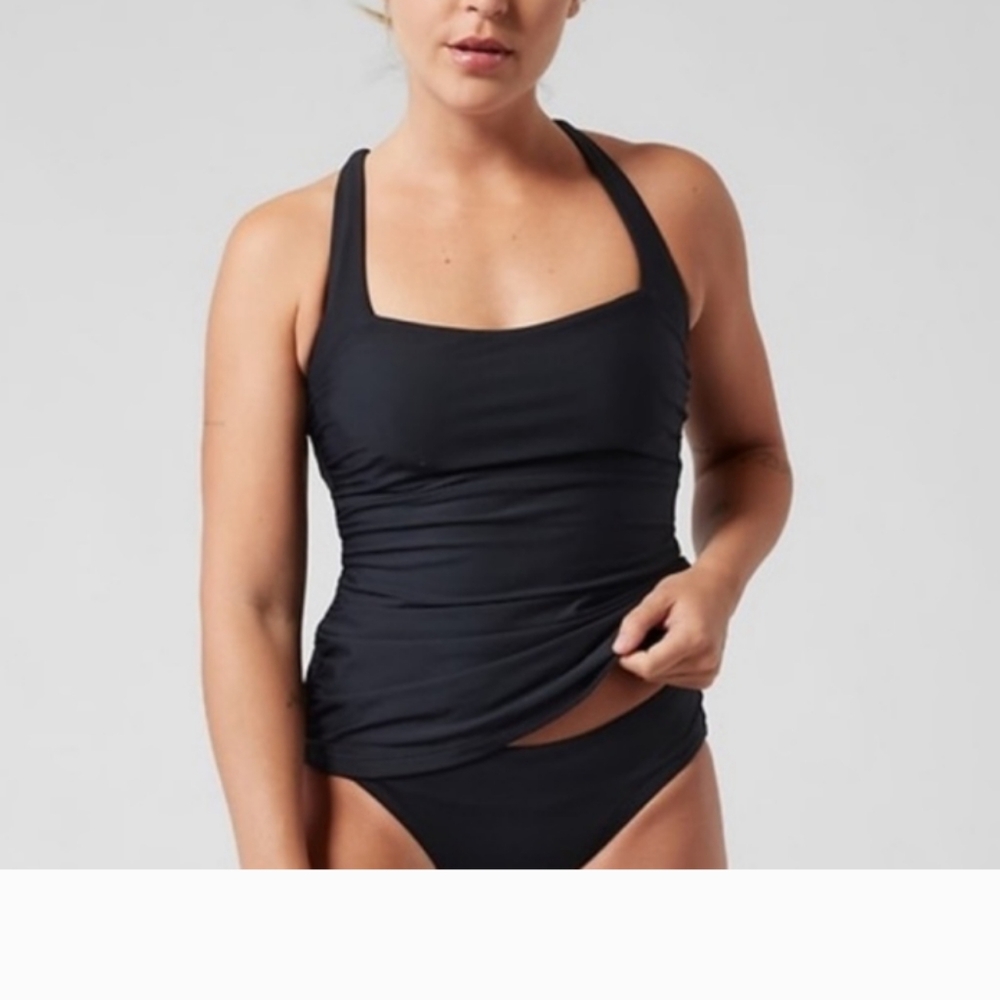 Athleta square neck bra cup tankini 36 B/C